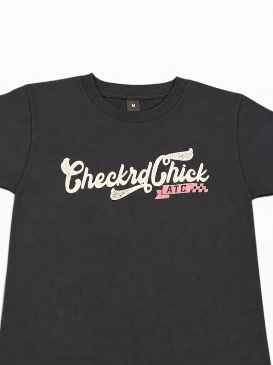 Checkrd Chick Tee